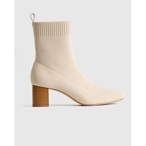 Quince Cream Ankle Boots